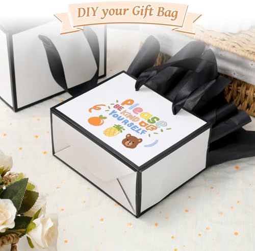 EQOREIIN 30 Pcs Metallic Paper Small Gift Bags with Handles & Tissue Paper - Image 5