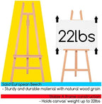 MEEDEN Art Easel Stand for Display - Adjustable Beech Wood Floor Easels for Painting, Holding Canvas up to 60", Ideal for Artist, Adults Painting Canvas, Drawing, Signs - Middle - Image 4