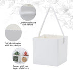 Temlum 2.5 Inch Succulent Wrap Bags (Fits 2.5″ Pots) with Thank You & Let Love Grow Stickers, Small Gift Box for Wedding, Baby Shower, Succulent Party Favors for Guests (White 100pcs) - Image 2