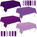 Whaline 16Pcs Purple Plastic Tablecloth 4 Gradient Purple Colors Rectangle Table Cover Waterproof Table Cloth for Halloween Parties Decoration Supplies, 54 x 108 Inch by Whaline