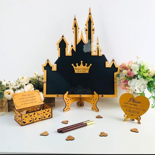 Fairytale Princess Castle Drop Box Guest Book Alternative, Wedding Birthday - Image 5