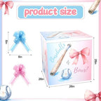 AmazingSpark 28in Giant Gender Reveal Gift Box Kit, Baseballs or Bows - Image 2