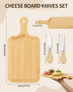 4 Set Bridal Shower Favor Prizes Charcuterie Board, Bamboo Cheese Board - Image 2