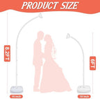 OurWarm 8.2FT & 6FT Half Balloon Arch Stand, Balloon Arch Kit for Party - Image 2