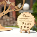 Wooden Family Tree Guest Book Alternative for Rustic Wedding Drop Box - Image 3