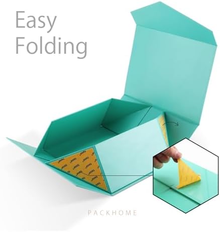 PACKHOME 6 Tiffany Blue Gift Boxes 9x6.5x3.8in with Magnetic Lids - Image 5