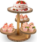 Cupcake Stand Display - Wood Dessert Cupcake Stand Party Wedding Cake Stand by ChezMax