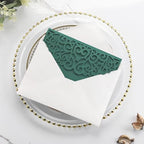 50PCS Green Wedding Invitations, Laser Cut Pocket & Blank Invitation Cards - Image 2