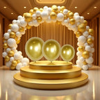 178 Pcs White and Gold Balloon Garland Kit, with Confetti Balloons and Arch Kit, Party Decorations for Birthday, Wedding, Anniversary, Graduation, Baby Showers, Party and Event Decor - Image 4