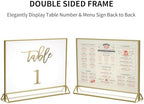 NIUBEE 8.5x11 Acrylic Sign Holder,Picture Frame,Wedding Table Numbers,6pack - Image 5