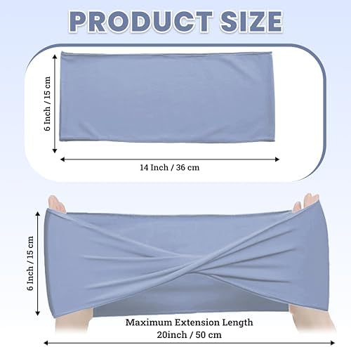 MDS Pack of 75 Spandex Chair Sashes Without Slider Buckles – Baby Blue - Image 2