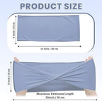 MDS Pack of 50 Spandex Chair Sashes Without Slider Buckles – Baby Blue - Image 2