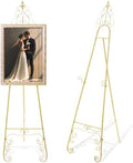 Easel Stand for Sign, Elegant, Gold, 2 Pcs by Unknown