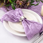 Cheesecloth Napkins Lilac Purple Cloth Napkins Bulk,Set of 50 - Image 3