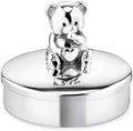 Teddy Bear 925 Sterling Silver First Curl & Tooth Keepsake Box by KRYSALIIS