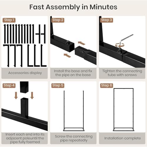 Wedding Sign Holder, Adjustable Welcome Wedding Sign Stand, Heavy Duty Easel Stand for Sign, Wedding Seating Chart Stand, Easel for Display, Square Backdrop Stand Black - Image 4