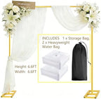 Square Balloon Arch Stand 6.6FT Metal Party Backdrop Stand 2-in-1 Dual-use - Image 2
