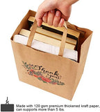 50Pcs 10x8x4.7 Thank You Gift Bags Bulk, Thank You Bags for Business Small, Sturdy Brown Paper Small Gift Retail Bag Bulk (A) - Image 3