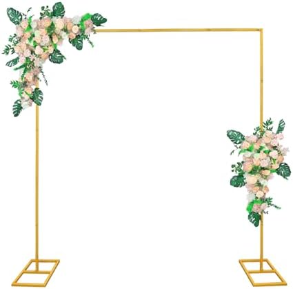 Metal Adjustable Square Arches Backdrop Heavy Duty Wedding Stand by IKULE
