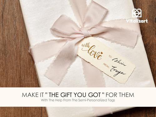 Vitalizart White Wrapping Paper Set 30" Pearly-Lustre Ribbons & Gift Tags - Image 4
