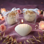 Wedding Favor Guest Bulk, White Seashell Shaped Candle Party Favors, Bridal Shower Favor for Beach Party Gifts, Baby Shower Favors for Baptism Favors (Set of 30) - Image 2