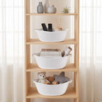 TranRantic 8 Pcs Woven Gift Baskets with Wrap and Ribbons - Image 3