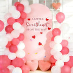Hunnmingre a Little Sweetheart is on the Way Arch Backdrop Cover Decor by HunnmingRe