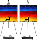 JIUYE 2Pack 63in Instant Easels for Display, Metal Easel Stand by JIUYE