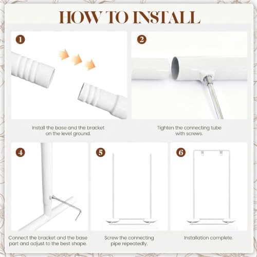White Wedding Welcome Sign Stand Display Easel Stand - Image 4