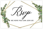 Andaz Press 56-Pack Personalized RSVP Postcards for Wedding Geometric Frame Cardstock Response Reply Cards for Bridal Shower Baby Shower Birthday Event Custom Date and Return Address 4 x 6-Inch by AndazPress