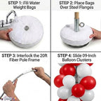 Balloon Arch Deluxe DIY Professional Kit with St. Valentine's Day Red and White Balloons (1/Pkg) Pkg/1 - Image 6