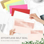 200 Pack #10 Light Pink Envelopes Letter Size Self Seal Business Envelopes - Image 5