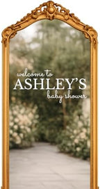 Custom Baby Shower Decal Personalized Welcome Sign Vinyl Sticker by Custom