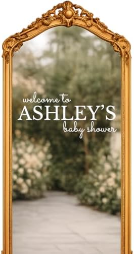Custom Baby Shower Decal Personalized Welcome Sign Vinyl Sticker by Custom