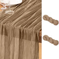 DeZerlor Nude Cheesecloth Table Runners 2 Pack Fall Runners by DeZerlor