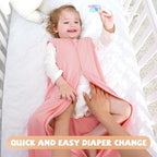 Yoofoss Baby Sleep Sack 24-36 Month 0.5TOG 100% Organic Cotton 2-Way Zipper - Image 3