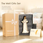 New Mom Gifts, First Mothers Day Birthday Gifts for New Mom, Pregnant Woman Holding Sign Figurine, Home & Bedside Decor - Image 6
