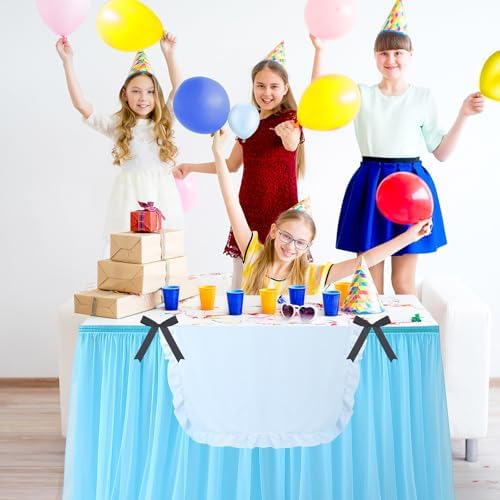 5 Pcs Wonderland Party Decor 30 x 108 in Tulle Table Skirt Set - Image 4
