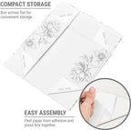 Luxury Keepsake Gift Box Silver Floral 11.5" x 7.5" x 3.5" (3-Pack) - Image 6