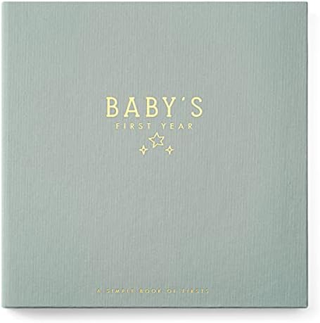 Lucy Darling Baby Memory Book – Celestial Skies | Luxury Baby First Year Book & Photo Album | Gender Neutral Keepsake Journal for Milestones, Memories & Photos | Thoughtful Pregnancy Gift by LucyDarling