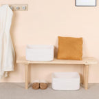 MiniArk Large Storage Baskets for Shelves, 17 x 13 x 7.5” Closet Organizers Bins for Clothes Blanket Towels, Baby Nursery, Toy Baskets Box, Woven Rope Baskets, 2 Packs Off White - Image 6