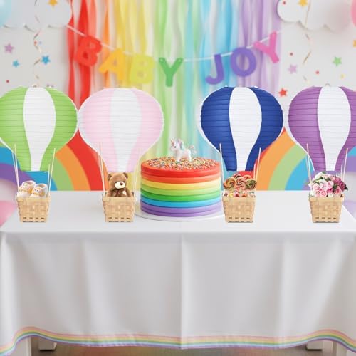 Meooeck 8 Sets Colorful Hot Air Balloon Table Centerpieces Decor - Image 4