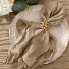 Cheesecloth Napkins Nude Cloth Napkins Bulk Table Napkin,Set of 50 by Jimtx