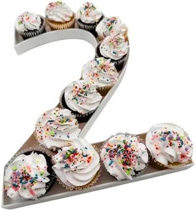 12" or Large 16" Reusable Durable Plastic Charcuterie Fillable Number Boxes Letter Boxes for Birthday Party Anniversary Charcuterie Tray (2-16" Size) by CustomDesign
