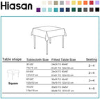 Hiasan Buffalo Plaid Tablecloth 54 x 54 inch 2 Pack Sage Green and White - Image 5