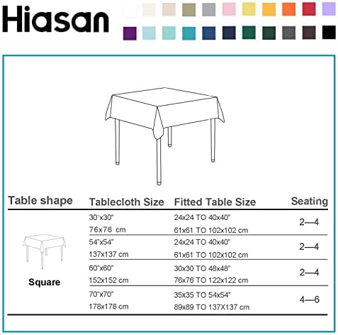 Hiasan Sage Green and White Checkered Tablecloth 60 x 60 inch, 2 Pack - Image 5