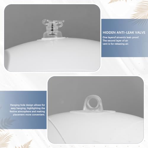 1 Set Reusable Inflatable Balloon Garland Arch Kit,White - Image 6