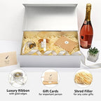 LIFELUM Silver Magnetic Gift Box for Graduation Presents, 13.8"x8.3"x4.4" - Image 6