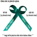 25 Personalized Ribbons Assembled Bows Custom Bridal Shower Favor Party Favors Wedding Bridesmaid Memorial Ribbons Funeral Baby Shower Invitations Mis XV años Quinceanera - Image 2