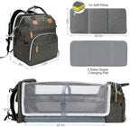 DERJUNSTAR Diaper Bag Backpack, Large Baby Bag with Changing Pad, Thick Padded Back & Straps, Laptop Compartment, Waterproof Travel Backpack with USB Port, Multi-Function for Mom & Dad, Army Green - Image 6